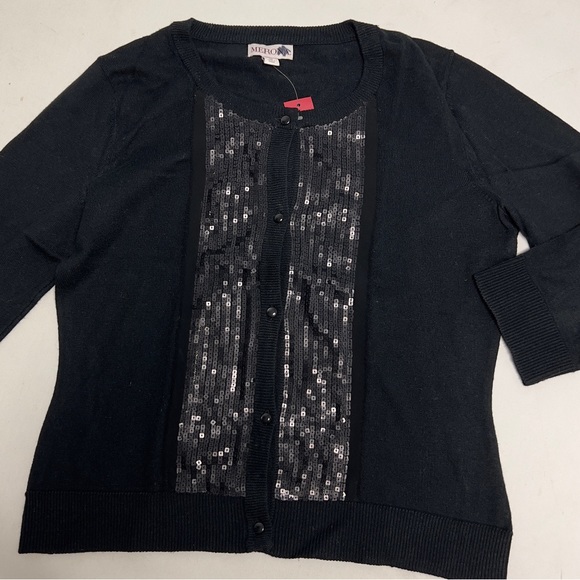 MERONA Sequins Bib Short Cardigan Sweater - Picture 5 of 6